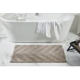 thumbnail image 1 of Better Trends 3 Piece Bathroom Rug Set 100% Cotton Extra Soft Tufted Bath Rug Water Absorbent Non-Slip Bath Mat Machine Washable (Beige) Hugo Collection, 1 of 7