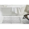 thumbnail image 1 of Better Trends 3 Piece Bathroom Rug Set 100% Cotton Extra Soft Tufted Bath Rug Water Absorbent Non-Slip Bath Mat Machine Washable (White) Hugo Collection, 1 of 7