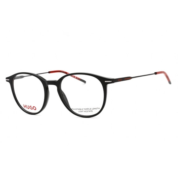 Hugo HG 1206 080700 50mm Round Eyeglass Frames Men's Black