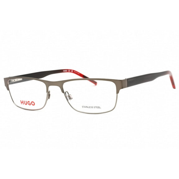 Hugo HG 1263 0PTA 00 Men's Dark Ruthenium Grey Frame Eyeglasses