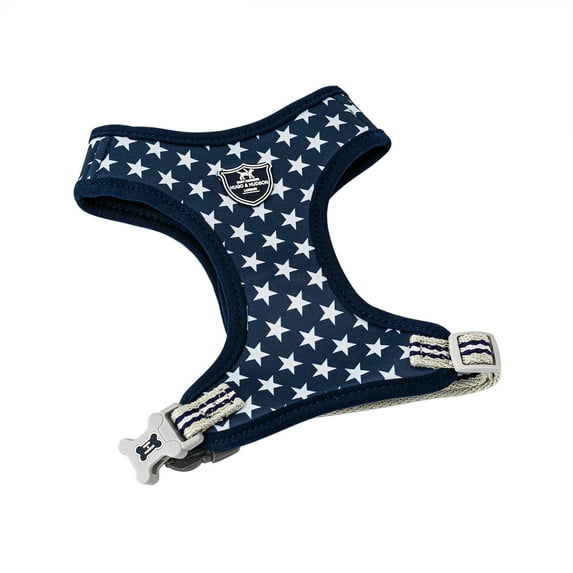 Hugo & Hudson Fabric Dog Harness Vest - Navy Star - L