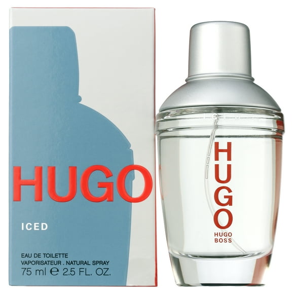 Hugo Iced Eau De Toilette Spray ,2.5oz, for Men, Scent Woody, by Hugo Boss