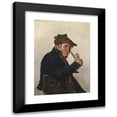 thumbnail image 1 of Hugo Kotschenreiter 11x14 Black Modern Framed Museum Art Print Titled - Pipe Smoker (1893), 1 of 5