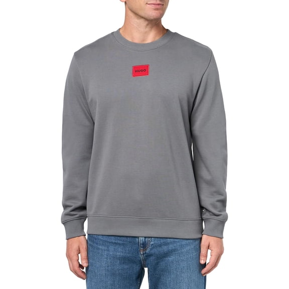 Hugo Men's Diragol 212 Crewneck Sweater, Lave Smoke, Large