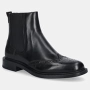 Hugo Mens Lysander Chelsea Leather Boots, Black