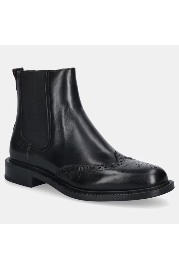 Men's Lysander Chelsea Leather Boots, Black