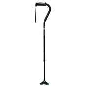Hugo QuadPod Offset Cane with Ultra Stable Cane Tip, Ebony