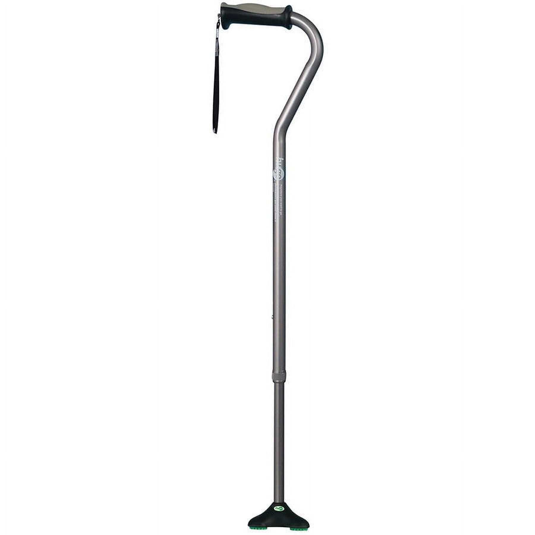 Hugo Cane Hugo Adjustable Lightweight Aluminum QuadPod Offset Cane with Ultra ...