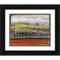thumbnail image 1 of Hugo Simberg 24x20 Black Ornate Framed Double Matted Museum Art Print Titled: The Wind Blows (1897), 1 of 5