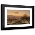 thumbnail image 1 of Hugo Veit 14x11 Black Modern Framed Museum Art Print Titled - Enjoyment at a Winter Evening, 1 of 5