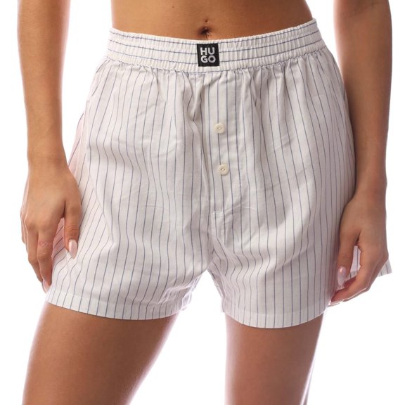 Hugo Womens Maia Pinstripe Pyjama Shorts
