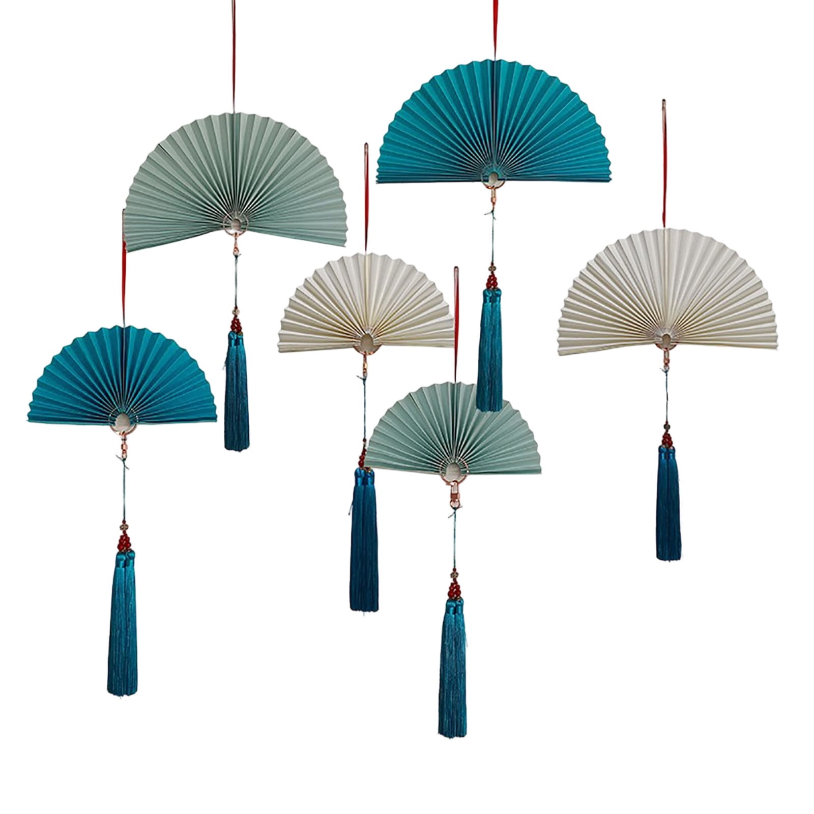 Hugoi Paper Folding Fan Decorations Hanging Wall Ceiling Decor for ...