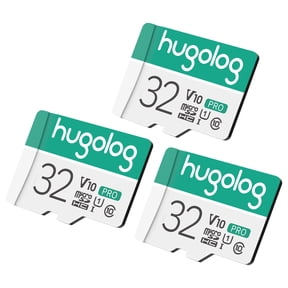 Hugolog 3 packs 32GB Micro SD Card, Micro SDXC UHS-I Memory Card  95MB/S,633X,U3,C10, Full HD Video V30, A1, FAT32, High Speed Flash TF Card P500 for Phone/Tablet/PC