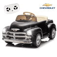 thumbnail image 1 of Hugrove 12V Kids Ride on Car w/ Remote Control, Licensed Chevrolet Ride on Toys for Kids 4-8, Powered Electric Car for Toddler, Back to School Gifts for Grils & Boys, LED, Bluetooth, Black, 1 of 7