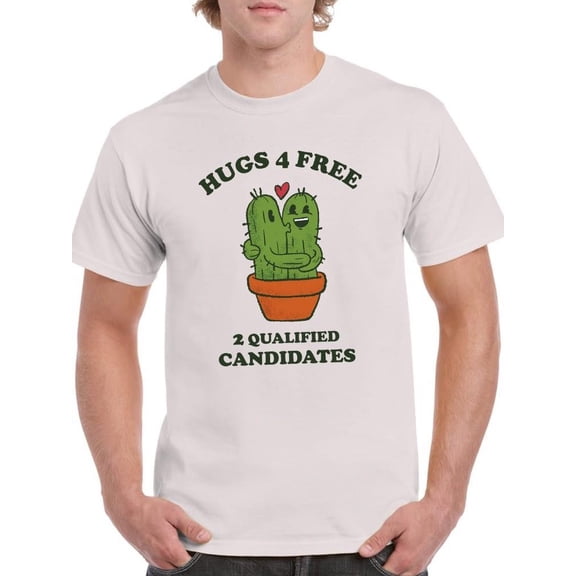 Hugs 4 Free T-Shirt Men -Smartprints Designs, Male Large