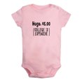thumbnail image 1 of Hugs 5.00 Dollars (College Is Expensive) Funny Rompers For Babies, Newborn Baby Unisex Bodysuits, Infant Jumpsuits, Toddler 0-24 Months Kids One-Piece Oufits (Pink, 0-6 Months), 1 of 4