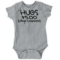 thumbnail image 1 of Hugs 5 Dollars College Expensive Baby Romper Boys or Girls Infant Baby Brisco Brands 12M, 1 of 6