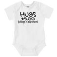 thumbnail image 1 of Hugs 5 Dollars College Expensive Baby Romper Boys or Girls Infant Baby Brisco Brands NB, 1 of 6