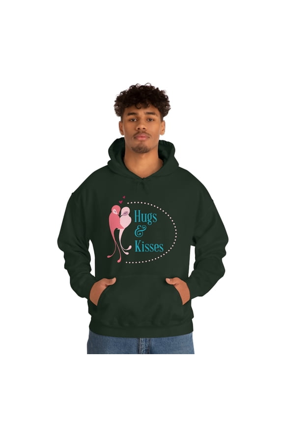 Hugs And Kisses XoXo Valentine's Day Unisex Heavy Blend™ Hooded Sweatshirt