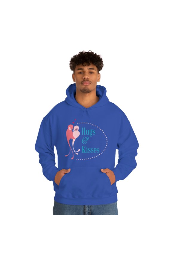 Hugs And Kisses XoXo Valentine's Day Unisex Heavy Blendâ„¢ Hooded Sweatshirt