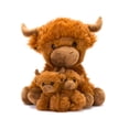 thumbnail image 1 of Hugs & Cuddles™ Fluffy Fam 10” Highland Cow Mommy & Babies Plush Set, 1 of 6