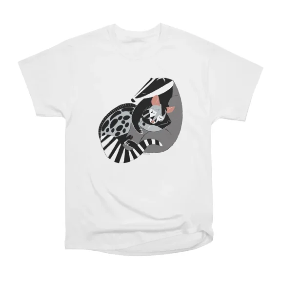 Hugs Genet and Badger T-Shirt Tee Gift For Him Merch For Her Apparel For Friend