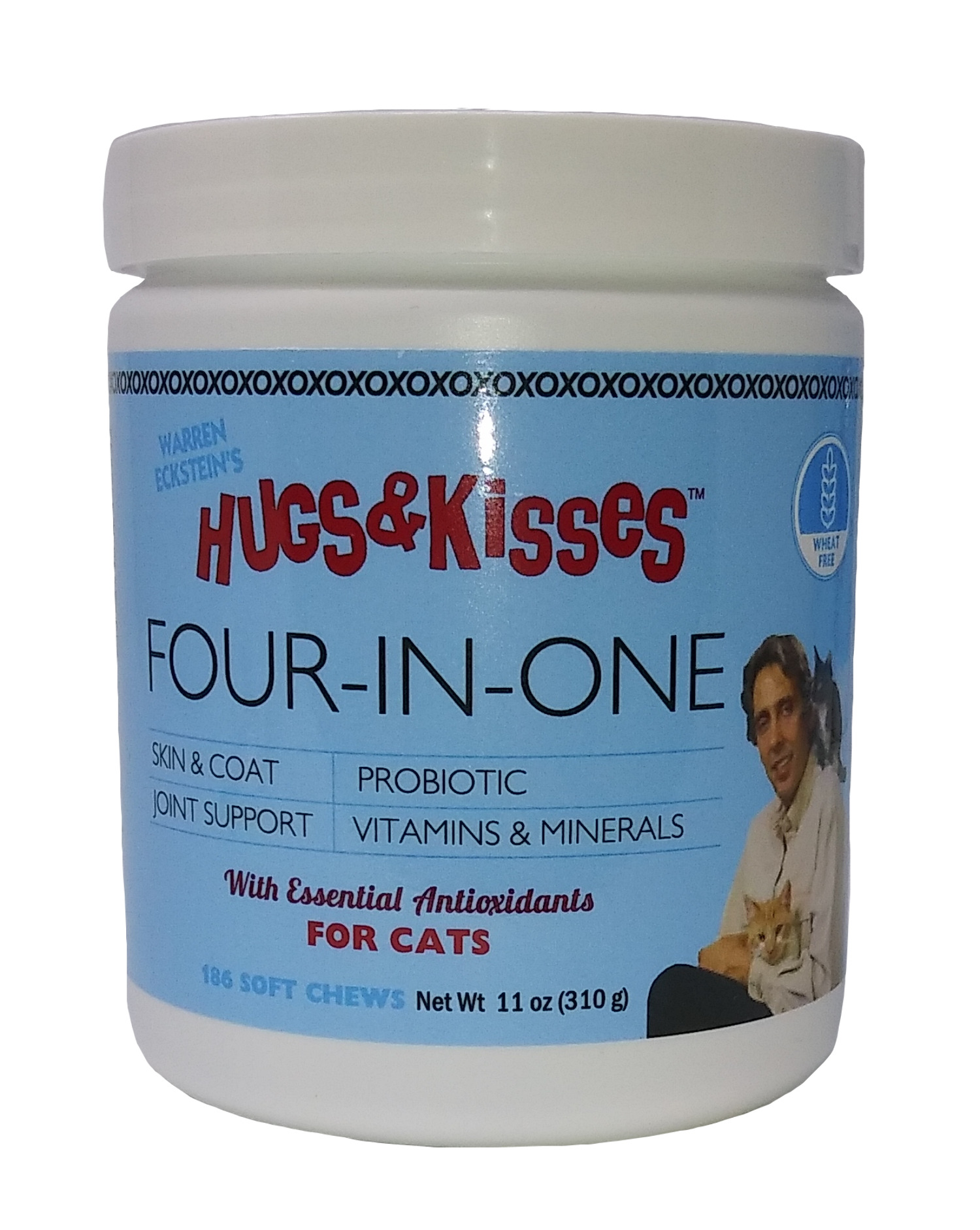 THE PET SHOW STORE HUGS KISSES Warren Eckstein's Vitamin Mineral Supplement Treat for Cats