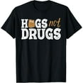 thumbnail image 1 of Hugs Not Drugs T-Shirt Anti Drugs Free Awareness Red Ribbon WeekMen and women, Black T-shirt, size: Extra large, 1 of 4