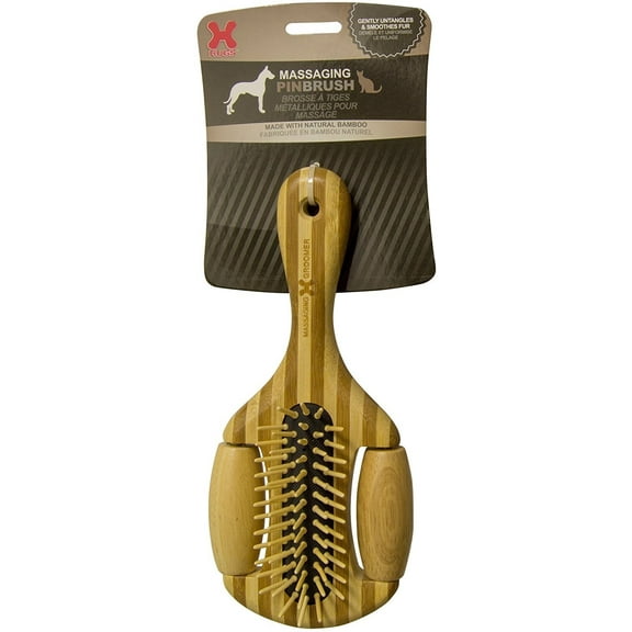Hugs Pet Products Bamboo Massaging Brush for Pets