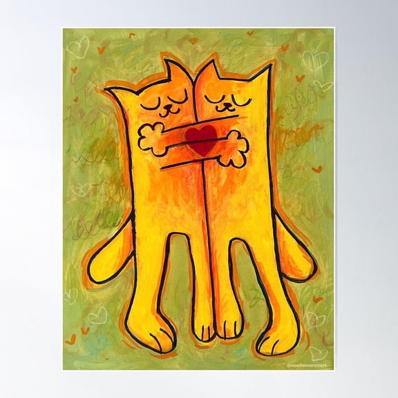 Hugs Poster Wall Art, Modern Wall Decor For Living Room Bedroom, 8x12 UNFRAMED