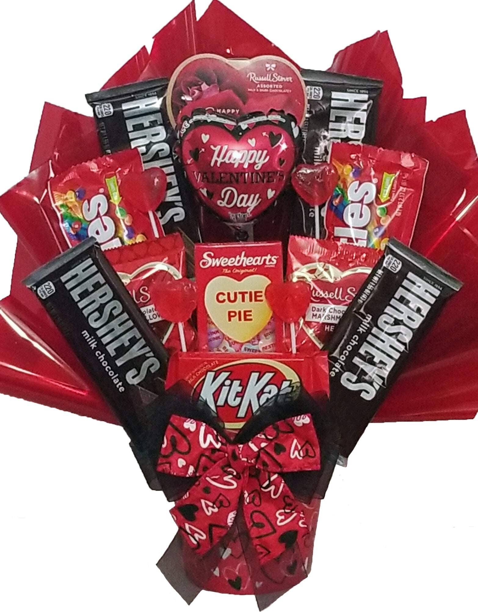 Hugs and Kisses Assorted Candy and Chocolate Sampler Valentine's
