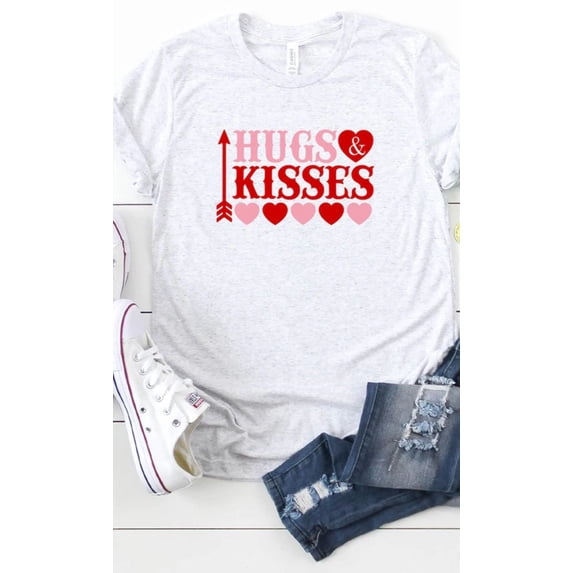 Hugs and Kisses Graphic Tee T-Shirt