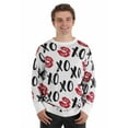 thumbnail image 1 of Hugs and Kisses Valentine's Day Sweater for Adults, 1 of 7