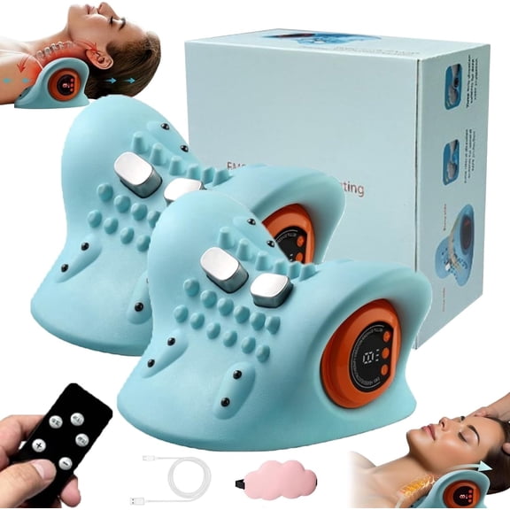 Neck Massager, Top Notch Massager, Shiatsu Neck and Back Massager, Electric 4d Neck and Shoulder Massager with Heat, 26° Angle Neck Massager for Pain Relief Deep Tissue (2PCS)