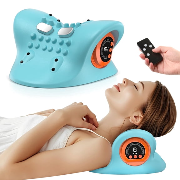 2026 Neck Massager,Neck And Shoulder Massager With Heat And Multi-Directional Stretch,Thera Pillow Traction Massager,Triple Fusion Massager,Neck Pain Relief