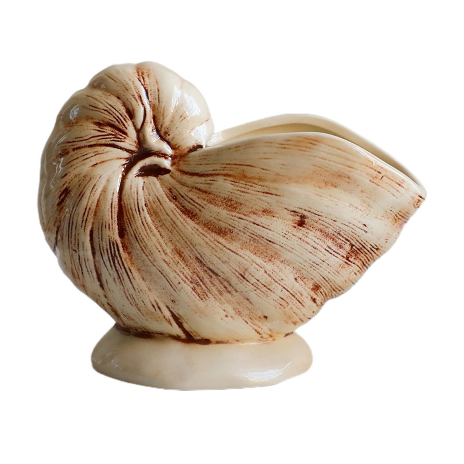 Conch Shell Fod Hugtrea Creative Conch Shell Ceramic Mug, Tropical Bar Cocktail Glass ...
