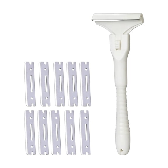 Hugtrea Pig Hair Removal Tool, T-Shaped Handle Stainless Steel Blade Scraper, Easy Fat Removal Tool for Meat Processing And Fat Scraping