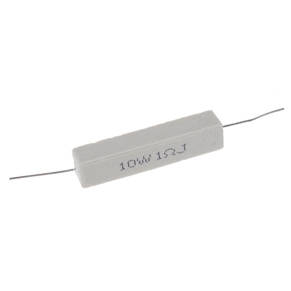 Huheben 10W 1 Ohm Wirewound Ceramic Cement Resistor with Axial Leads, 10 Pack