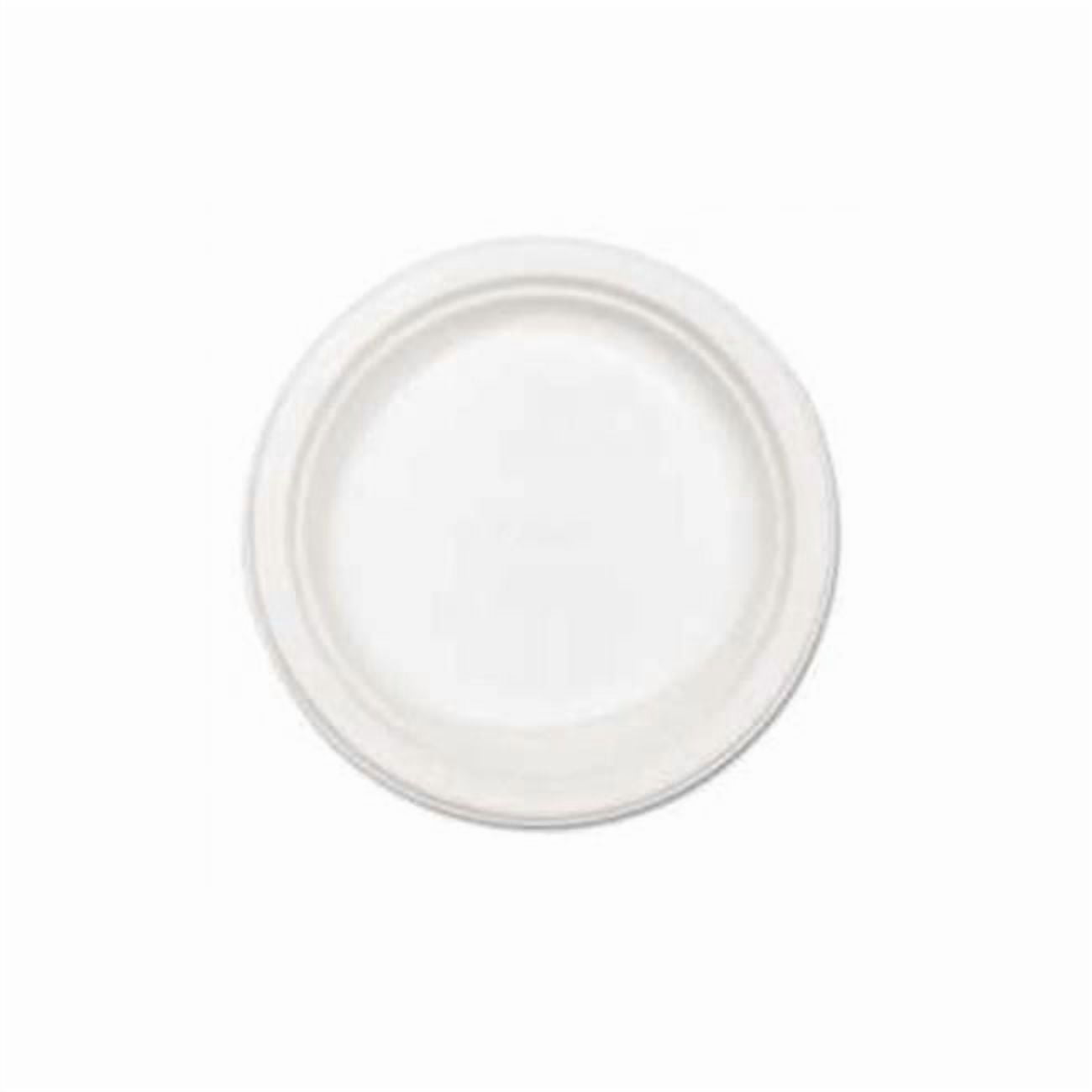 Huhtamaki 21227 8.75 in. Verdict Classic Molded Fiber Paper Plates, White - Case of 500
