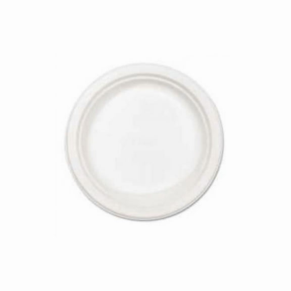 Huhtamaki 21227 8.75 in. Verdict Classic Molded Fiber Paper Plates, White - Case of 500