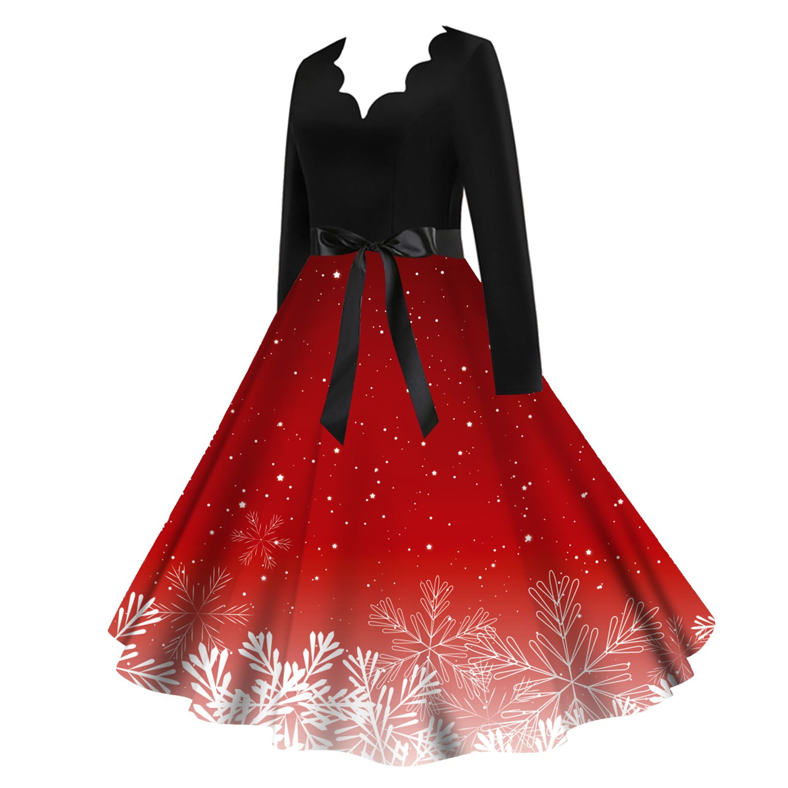 Huhua Christmas Dresses for Women, Christmas Women'S Classic Tea Dress