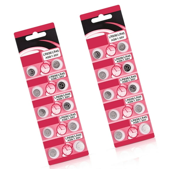 Huhudde 10/20Pack AG9 LR936 Alkaline Button Batteries Reliable Power Sources AG9 Alkaline Button Cell For Small Electronics