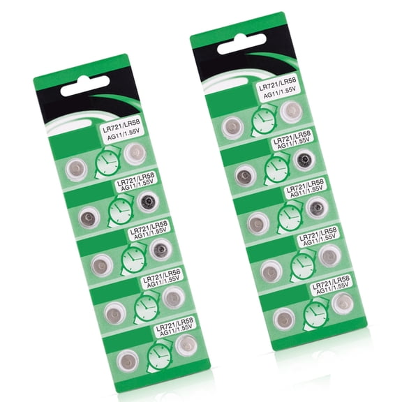 Huhudde 10/20pcs 1.5V AG11 LR721 Alkaline Coin Battery Long Life For Calculators Remote