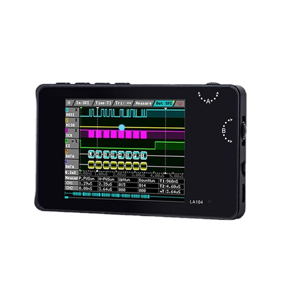 Huhudde 100Msa/s Samplings Rate Digital Logics Analyzers Portable 2.8in Screen Handheld Instrument Pocket Logics Analyzers