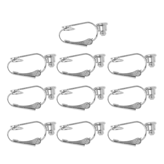 Huhudde 10Pcs Clip-on Earring Converter Big Enough Open Loop Non Pierced Comfort Skin