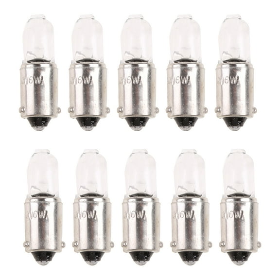 Huhudde 10Pcs H6W 434 BAX9S 12V 6W Bulbs Car Headlight Fog Lamp Bulbs Auxiliary Light