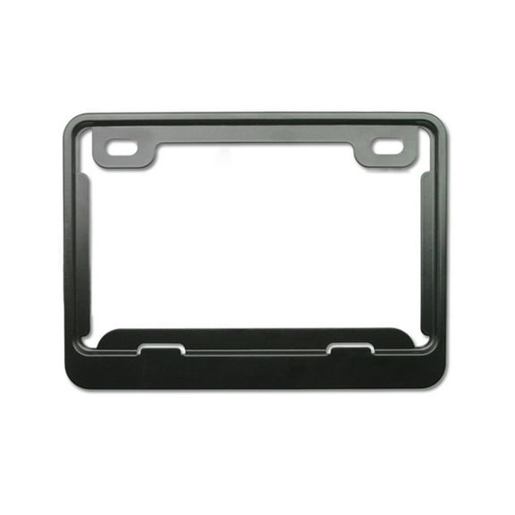 Huhudde 2 Holes License Plate Frames License Plate Holders Universal Motorcycle Rustproof License Plate Cover for Front Rear