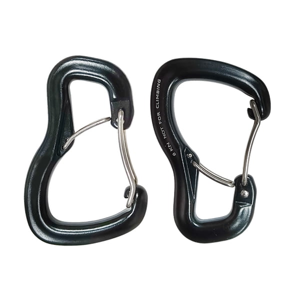 Huhudde 2 Pack Climbing Carabiners Light weight Carabiners Durability Carabiner Clip for Hammock and Gear Attachment