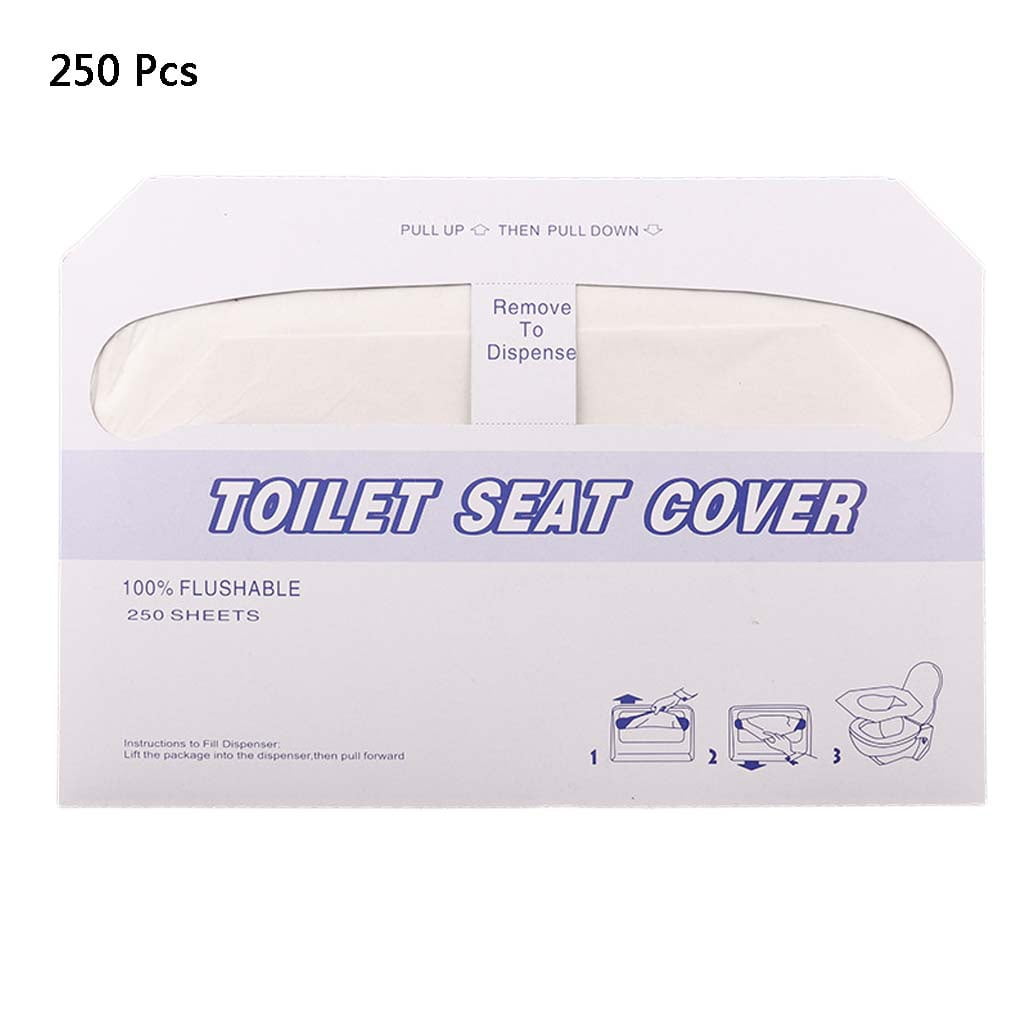 Huhudde 250Pcs Disposable Toilet for Seat Covers Portable Flushable