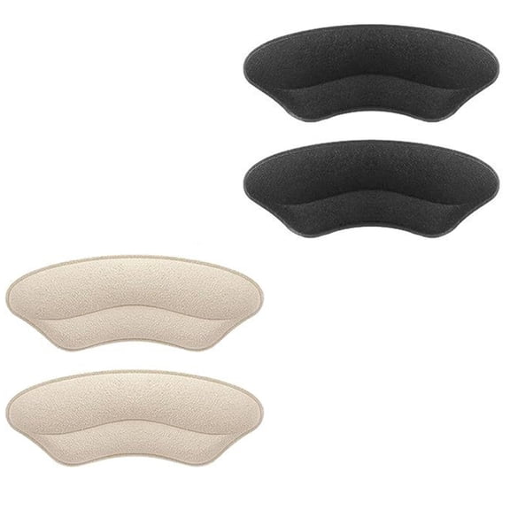 Huhudde 2Pairs Soft Sponge Heel Inserts Anti Slip Liners for Women Filler Cushions Pads